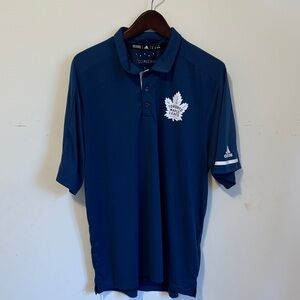 Adidas Navy Toronto Maple Leafs Polo Shirt